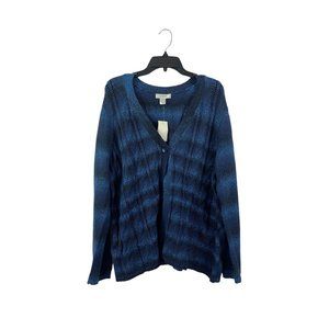 CJ Banks Women's Ocean Blue Cardigan